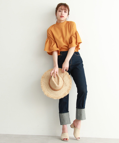 FREE'S MART（フリーズマート）の「◆キャンディースリーブコクーンニット（ニット/セーター・レディース・ホワイト/イエロー/ネイビー・FREE）」の14枚目の写真