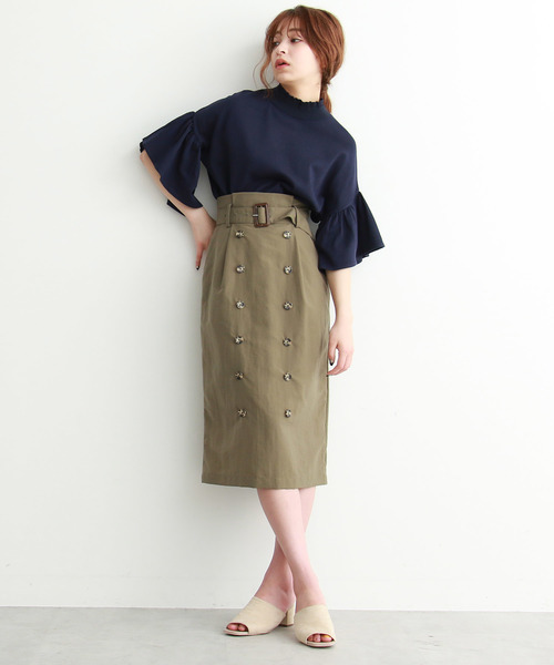 FREE'S MART（フリーズマート）の「◆キャンディースリーブコクーンニット（ニット/セーター・レディース・ホワイト/イエロー/ネイビー・FREE）」の16枚目の写真