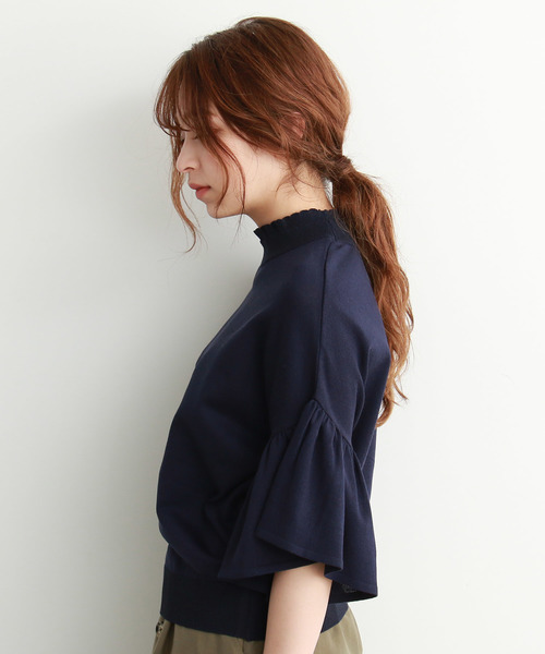 FREE'S MART（フリーズマート）の「◆キャンディースリーブコクーンニット（ニット/セーター・レディース・ホワイト/イエロー/ネイビー・FREE）」の15枚目の写真