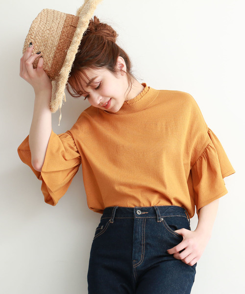 FREE'S MART（フリーズマート）の「◆キャンディースリーブコクーンニット（ニット/セーター・レディース・ホワイト/イエロー/ネイビー・FREE）」の17枚目の写真