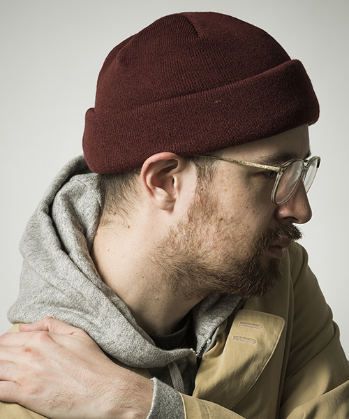 Mighty Shine（マイティシャイン）の「mko6640-ROLL WATCH　ニット帽（ニットキャップ/ビーニー・メンズ・グレー/カーキ/ネイビー/ブラック/ワイン/オレンジ・FREE）」の5枚目の写真