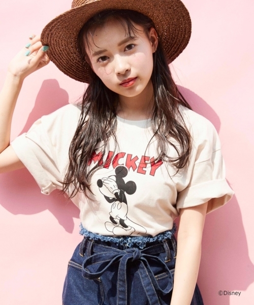 Heather（ヘザー）の「ディズニーキャラクターBIGＴ　 796600（Tシャツ/カットソー・レディース・ホワイト/ブラック/ベージュ/アイボリー/ブラウン・FREE）」の5枚目の写真