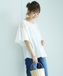 earth music&ecology | ・ケミカルレースプルオーバー ●(Tシャツ/カットソー)