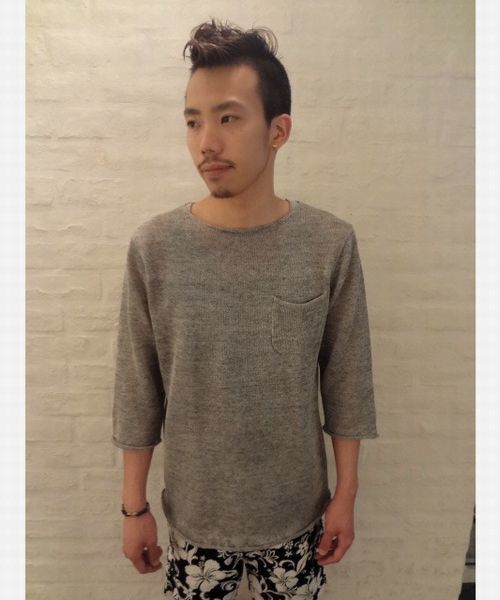 CIAOPANIC（チャオパニック）の「《WEB限定SALE価格》【Ciaopanic】　トスコ7分P/O（ニット/セーター・メンズ・ブルー系その他/ベージュ/その他/グレー/ネイビー/イエロー・MEDIUM/LARGE）」の2枚目の写真