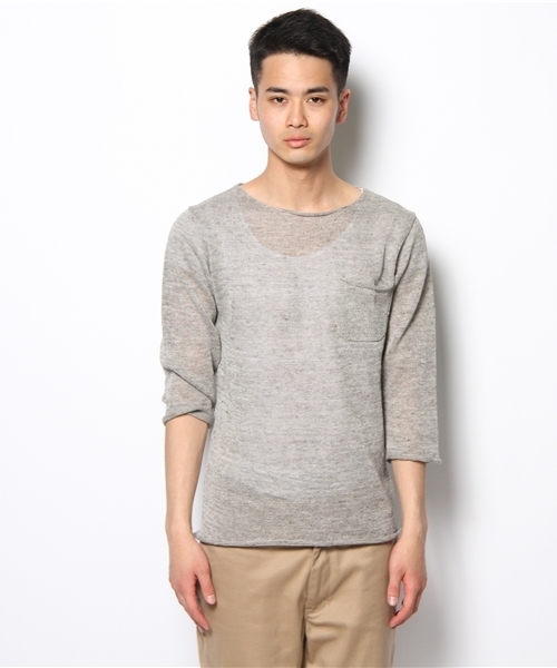 CIAOPANIC（チャオパニック）の「《WEB限定SALE価格》【Ciaopanic】　トスコ7分P/O（ニット/セーター・メンズ・ブルー系その他/ベージュ/その他/グレー/ネイビー/イエロー・MEDIUM/LARGE）」の8枚目の写真