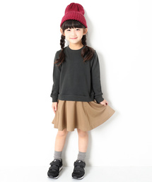 devirock | 無地スウェットトレーナードッキングワンピース(ワンピース)