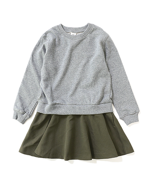 devirock(デビロック)の「無地スウェットトレーナードッキングワンピース(ワンピース・キッズ・その他1/その他2/その他3/その他4/その他5/その他6・100cm/110cm/120cm/130cm/140cm/150cm/160cm)」の16枚目の写真