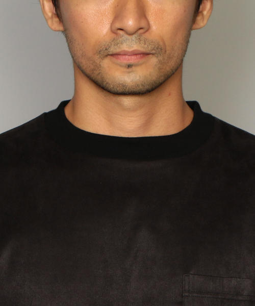 green label relaxing（グリーンレーベルリラクシング）の「CM 小松精練 スエードライク クルーネック LS プルオーバー（Tシャツ/カットソー・メンズ・ダークブラウン/ブラック/ロイヤルブルー・SMALL/MEDIUM/LARGE/X-LARGE）」の5枚目の写真