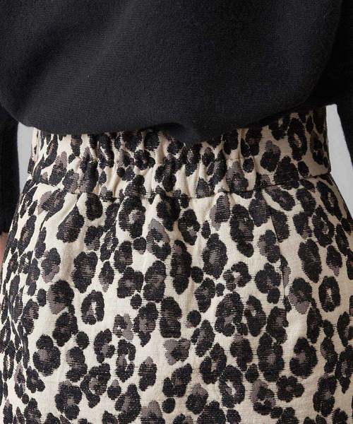 RIVE DROITE（リヴドロワ）の「レオパードジャガードナロースカート（スカート・レディース・ベージュ・SMALL/MEDIUM）」の8枚目の写真