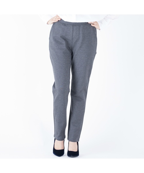 Tuche(トゥシェ)の「【Tuche(トゥシェ)】テーパードスタイル レディースレギンスパンツ(裏起毛)(その他パンツ・レディース・ブラック/チャコールグレー・LARGE/MEDIUM)」の2枚目の写真