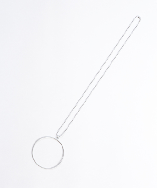 i（アイ）の「○△□ボールチェーンネックレス（ネックレス・レディース・ホワイト/ブラック/グレー・ﾌﾘ-）」の8枚目の写真