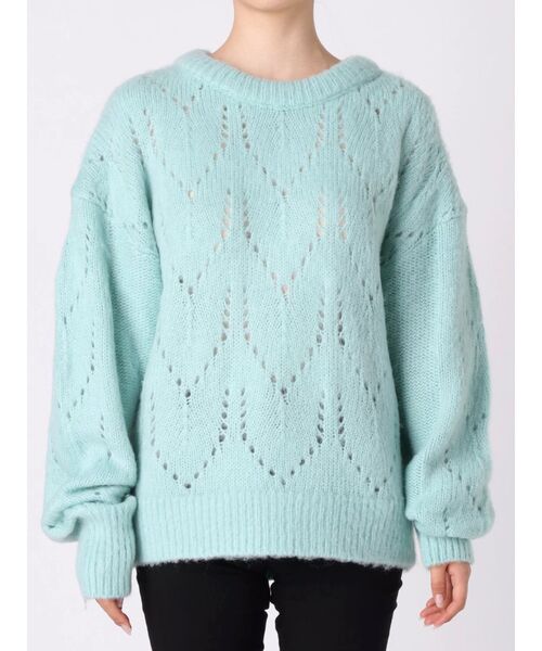 EMODA（エモダ）の「エアリーニット（ニット/セーター・レディース・ブラック/レッド/ミント・FREE）」の17枚目の写真