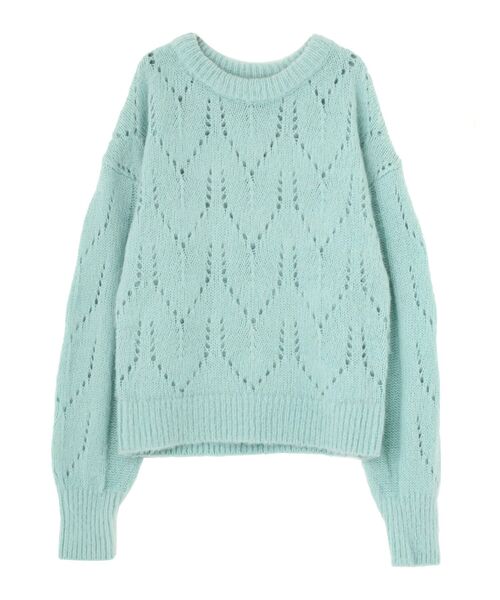 EMODA（エモダ）の「エアリーニット（ニット/セーター・レディース・ブラック/レッド/ミント・FREE）」の6枚目の写真