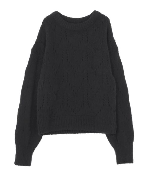 EMODA（エモダ）の「エアリーニット（ニット/セーター・レディース・ブラック/レッド/ミント・FREE）」の8枚目の写真