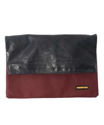 SHIPS JET BLUE | JB: キャンバス/レザー　コンビクラッチバッグSLD(クラッチバッグ)