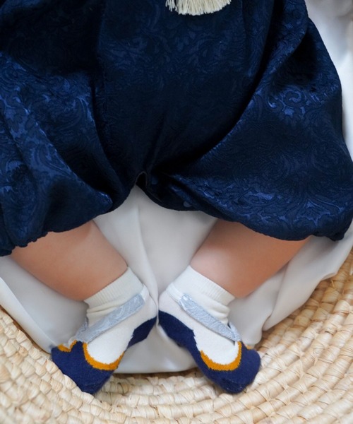 日本製】袴ロンパースとお揃い！草履風 足袋 ソックス [誕生日