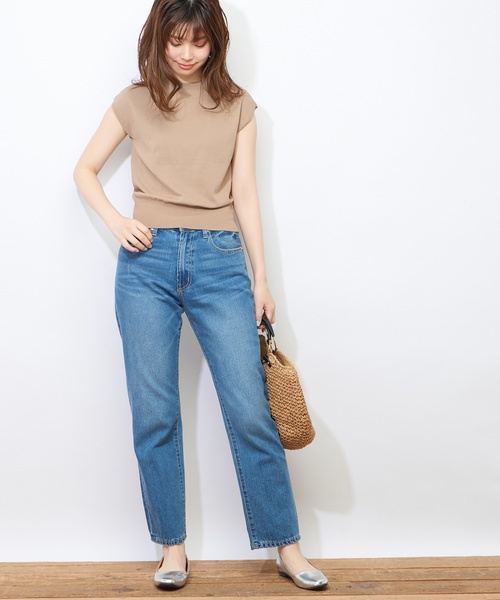 natural couture（ナチュラルクチュール）の「スカーフリボンニット（ニット/セーター・レディース・ベージュ/ネイビー/ブルー・FREE）」の4枚目の写真