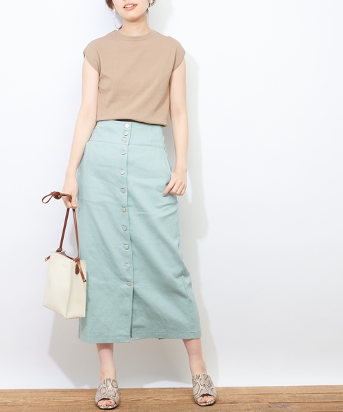 natural couture（ナチュラルクチュール）の「スカーフリボンニット（ニット/セーター・レディース・ベージュ/ネイビー/ブルー・FREE）」の6枚目の写真