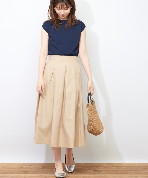 natural couture（ナチュラルクチュール）の「スカーフリボンニット（ニット/セーター・レディース・ベージュ/ネイビー/ブルー・FREE）」の9枚目の写真