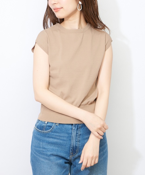 natural couture（ナチュラルクチュール）の「スカーフリボンニット（ニット/セーター・レディース・ベージュ/ネイビー/ブルー・FREE）」の15枚目の写真