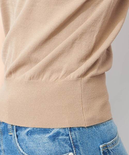 natural couture（ナチュラルクチュール）の「スカーフリボンニット（ニット/セーター・レディース・ベージュ/ネイビー/ブルー・FREE）」の21枚目の写真