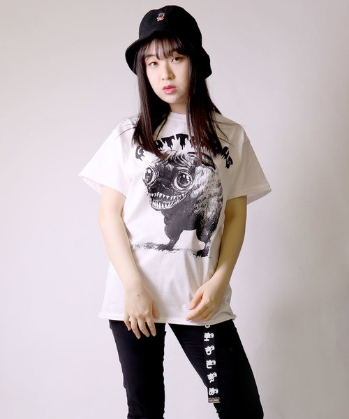 GLUTTONOUS(グルトン)の「【GLUTTONOUS/ グルトン】 MONONOKE Tシャツ(Tシャツ/カットソー・メンズ・ホワイト/トップグレー・S/M/L/XL/XXL)」の3枚目の写真
