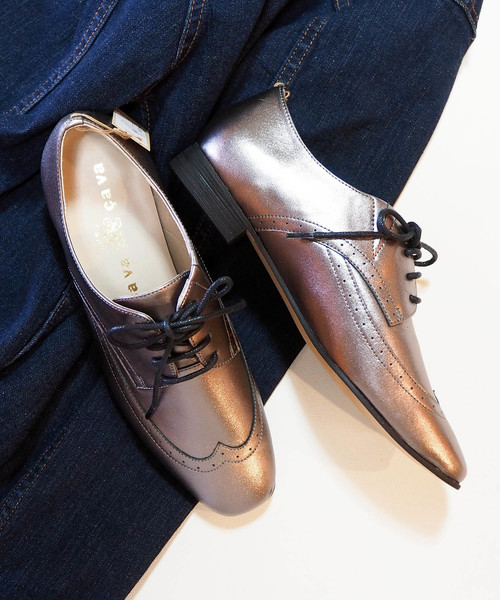 cava cava（サヴァサヴァ）の「〈cava cava（サヴァサヴァ）〉レースアップシューズ（ドレスシューズ・レディース・ワインレッド/ブラック/ガンメタ/ホワイト・24.0cm/22.5cm/23.5cm/23.0cm/24.5cm）」の12枚目の写真