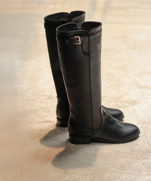 サイドベルトのジョッキーブーツ（ブーツ）｜SESTO（セスト）の