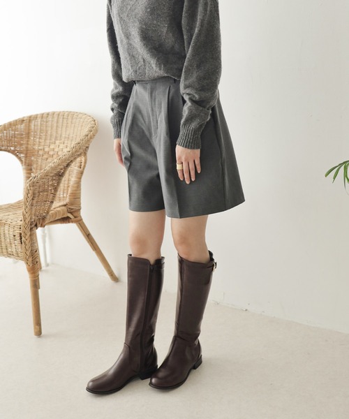 Yello ウェストベルト付き　デニムロングブーツ SESTO（セスト）の「サイドベルトのジョッキーブーツ（ブーツ）」 - WEAR