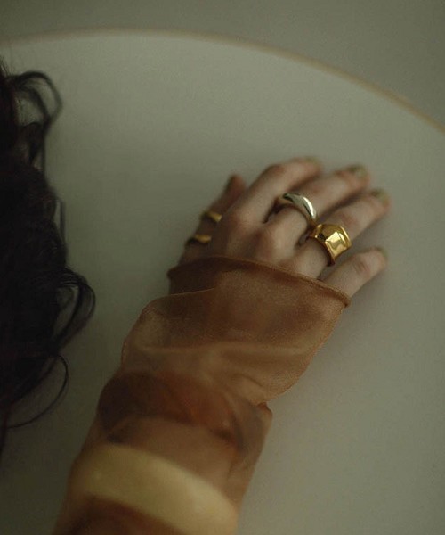 TODAYFUL（トゥデイフル）の「スクエアリング（リング・レディース・シルバー/ゴールド・#13/#11）」の3枚目の写真