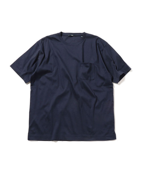SHIPS(シップス)の「SC: ヘビー ゲージ スムース リラックス Tee(Tシャツ/カットソー・メンズ・ホワイト/ネイビー/ブルー/ダークブルー・SMALL/MEDIUM/LARGE/X-LARGE)」の2枚目の写真