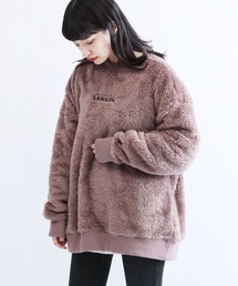 KANGOL / カンゴール 別注 コラボ オーバーサイズ ボア フリース クルーネック トレーナー