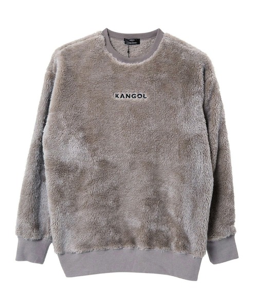 KANGOL（カンゴール）の「KANGOL / カンゴール 別注 コラボ オーバーサイズ ボア フリース クルーネック トレーナー（スウェット・メンズ・ブラック/ベージュ/オフホワイト/ブラウン/ネイビー/グレイッシュベージュ/モカ/グレー系その他/ブラウン系その他/ベージュ系その他/ホワイト系その他/ブラック系その他/グレー系その他2/グレー系その他3・LARGE/X-LARGE/SMALL/MEDIUM）」の15枚目の写真