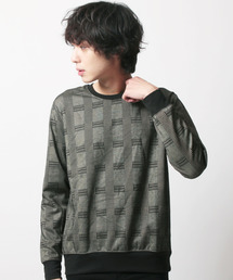 SHISKY（シスキー）の「ジャガードニットフリースクルーネックトレーナー（スウェット）」