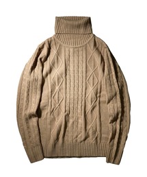 フランクリンテーラード アラン編みタートルネックセーター アランクラフト Aran Crafts Ireland ニット タートルネック