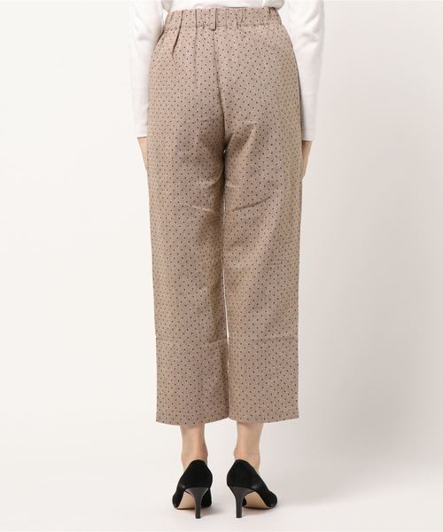 flower（フラワー）の「フロッキーテーパードパンツ（その他パンツ・レディース・ブラック/ベージュ・FREE）」の3枚目の写真