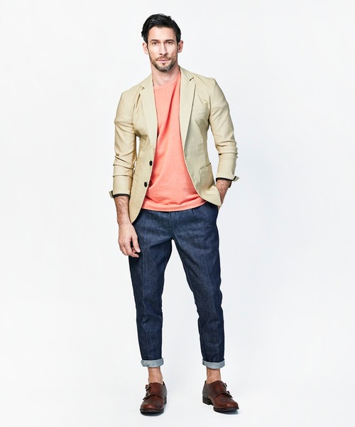 junhashimoto(ジュンハシモト)の「MINI URAKE S/S(Tシャツ/カットソー・メンズ・ベージュ/ネイビー/オレンジ・2/4/3/5)」の8枚目の写真