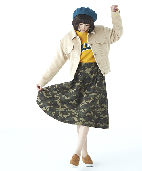 WEGO（ウィゴー）の「WEGO/ポンポンベレー（ハンチング/ベレー帽・レディース・ブラック/杢グレー/グリーン/ネイビー/ワイン・FREE）」の19枚目の写真