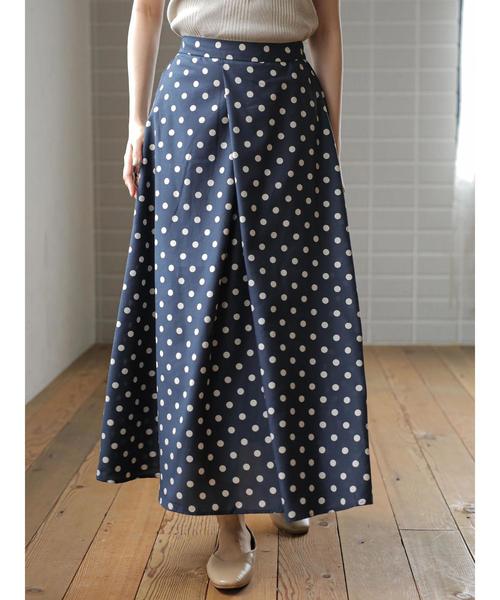 AMERICAN HOLIC（アメリカンホリック）の「ラップ風フレアスカート　＊〇（スカート・レディース・ブルー系その他6/イエロー系その他3/ブルー系その他/ドット/チェック/その他14・M/L）」の7枚目の写真