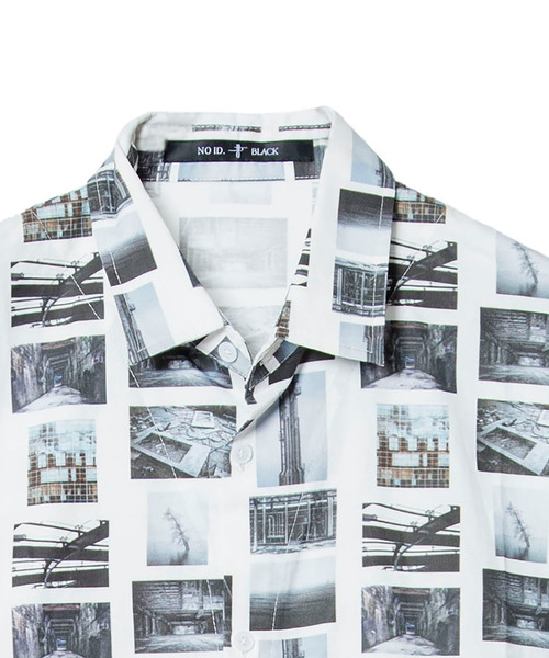 NO ID.（ノーアイディ）の「フォトグラフィックプリントSH（シャツ/ブラウス・メンズ・ホワイト/ブラック/グレー・ONE SIZE）」の18枚目の写真