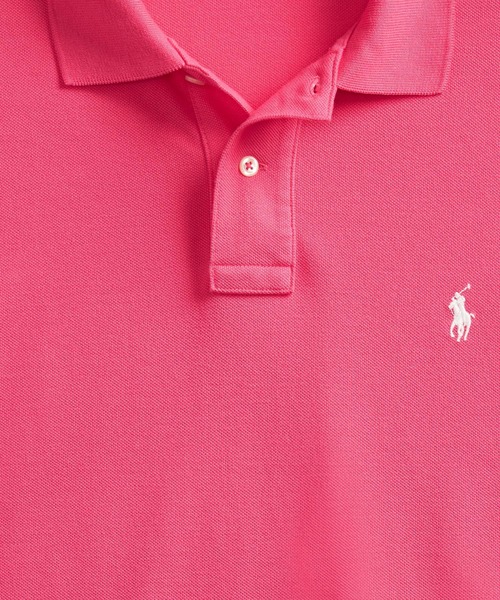 POLO RALPH LAUREN(ポロ ラルフ ローレン)の「アイコニック メッシュ ポロシャツ(ポロシャツ・メンズ・ピンク・X-SMALL/SMALL/MEDIUM/LARGE/X-LARGE/XX-LARGE)」の7枚目の写真