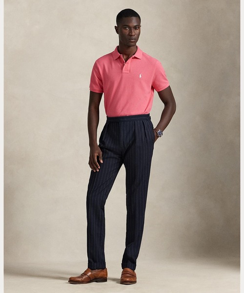 POLO RALPH LAUREN(ポロ ラルフ ローレン)の「アイコニック メッシュ ポロシャツ(ポロシャツ・メンズ・ピンク・X-SMALL/SMALL/MEDIUM/LARGE/X-LARGE/XX-LARGE)」の3枚目の写真