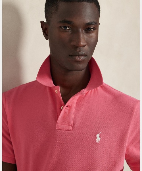 POLO RALPH LAUREN(ポロ ラルフ ローレン)の「アイコニック メッシュ ポロシャツ(ポロシャツ・メンズ・ピンク・X-SMALL/SMALL/MEDIUM/LARGE/X-LARGE/XX-LARGE)」の5枚目の写真