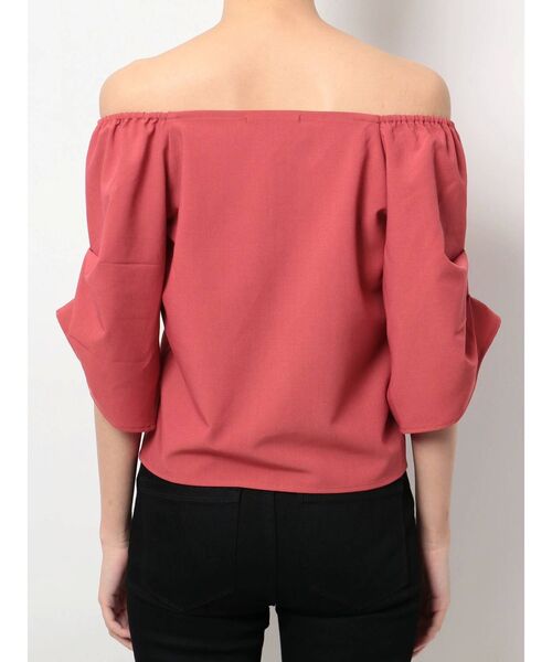 EMODA（エモダ）の「アームタック2WAYトップ（シャツ/ブラウス・レディース・ピンク/グレー/ブラック/ブラウン・FREE）」の12枚目の写真