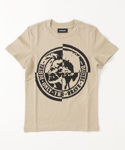 DIESEL KIDS（ディーゼルキッズ）の「DIESEL（ディーゼル）Kids & Junior ブランドロゴコットン半袖Tシャツカットソー（Tシャツ/カットソー・キッズ・ホワイト/ベージュ/レッド/イエロー/グリーン・4Y/6Y/8Y/10Y/12Y/14Y/16Y）」の3枚目の写真