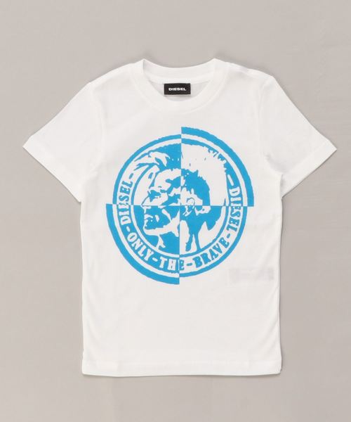 DIESEL KIDS（ディーゼルキッズ）の「DIESEL（ディーゼル）Kids & Junior ブランドロゴコットン半袖Tシャツカットソー（Tシャツ/カットソー・キッズ・ホワイト/ベージュ/レッド/イエロー/グリーン・4Y/6Y/8Y/10Y/12Y/14Y/16Y）」の2枚目の写真