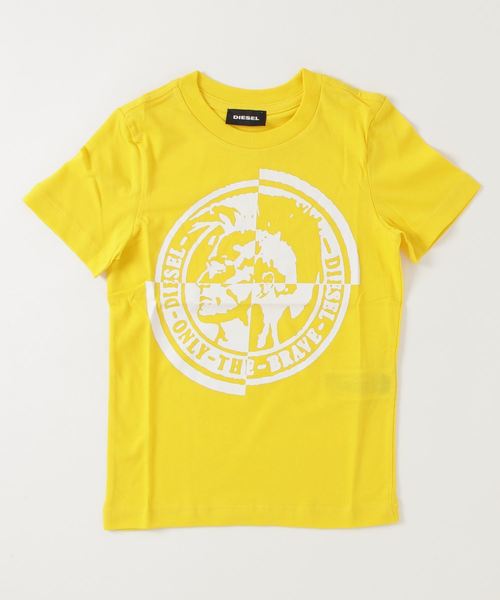 DIESEL KIDS（ディーゼルキッズ）の「DIESEL（ディーゼル）Kids & Junior ブランドロゴコットン半袖Tシャツカットソー（Tシャツ/カットソー・キッズ・ホワイト/ベージュ/レッド/イエロー/グリーン・4Y/6Y/8Y/10Y/12Y/14Y/16Y）」の4枚目の写真