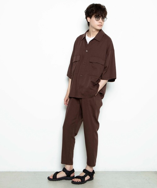 WEGO（ウィゴー）の「WEGO/【セットアップ対応商品】リネンMIXリラックスパンツ（スラックス・メンズ・ブラック/ベージュ/ブラウン・SMALL/MEDIUM/LARGE）」の11枚目の写真