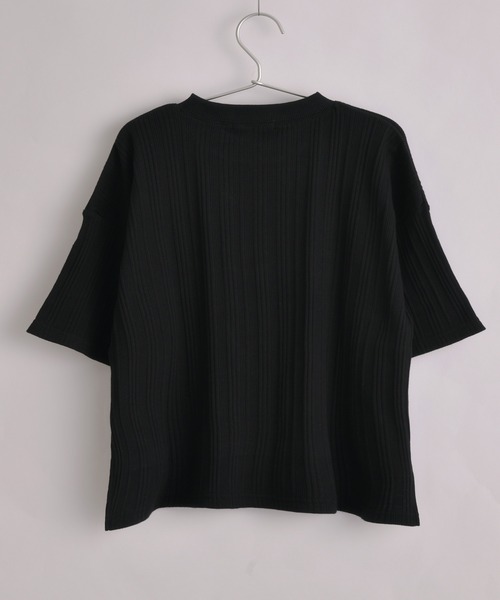 classicalelf(クラシカルエルフ)の「キッズ ランダムリブ ミドル丈無地クルーネックビッグTシャツ(半袖)(Tシャツ/カットソー・キッズ・ベージュ/ブラック/ホワイト・150/140/130)」の20枚目の写真