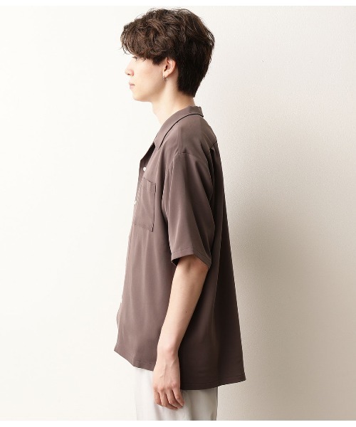 JUNRED（ジュンレッド）の「オータムオープンカラーシャツ（シャツ/ブラウス・メンズ・ブラウン/イエロー/サックスブルー/ライトグレー・S/M/L）」の20枚目の写真